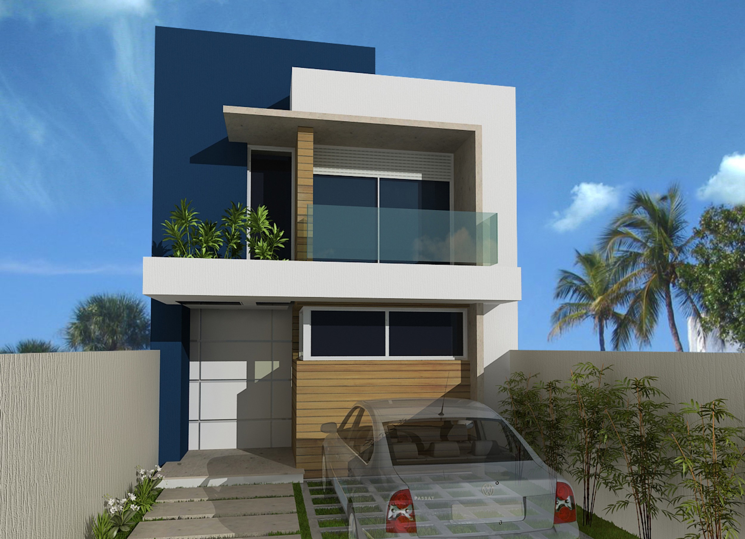 Modern Glass Tower - Main View
