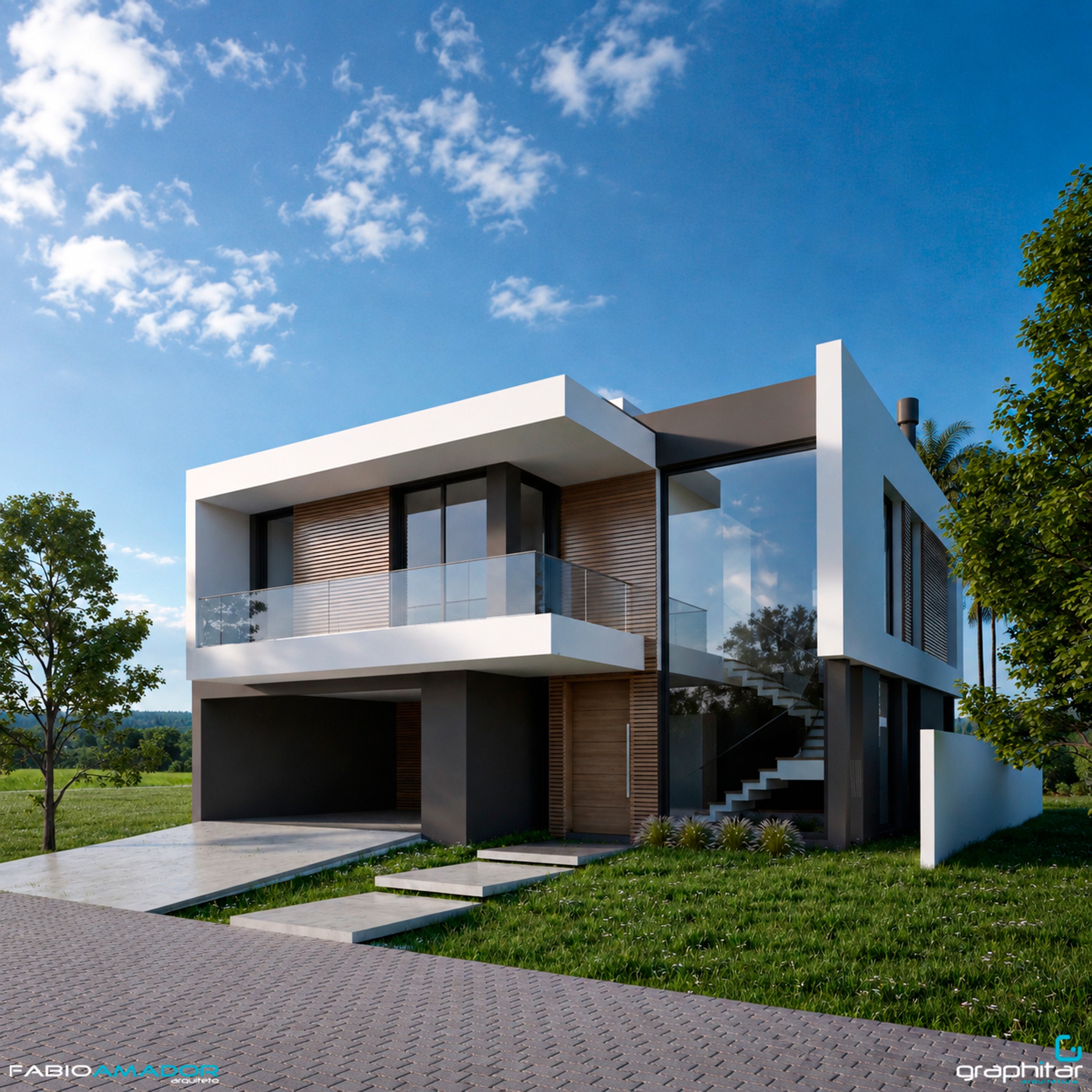 Modern Glass Tower - Main View