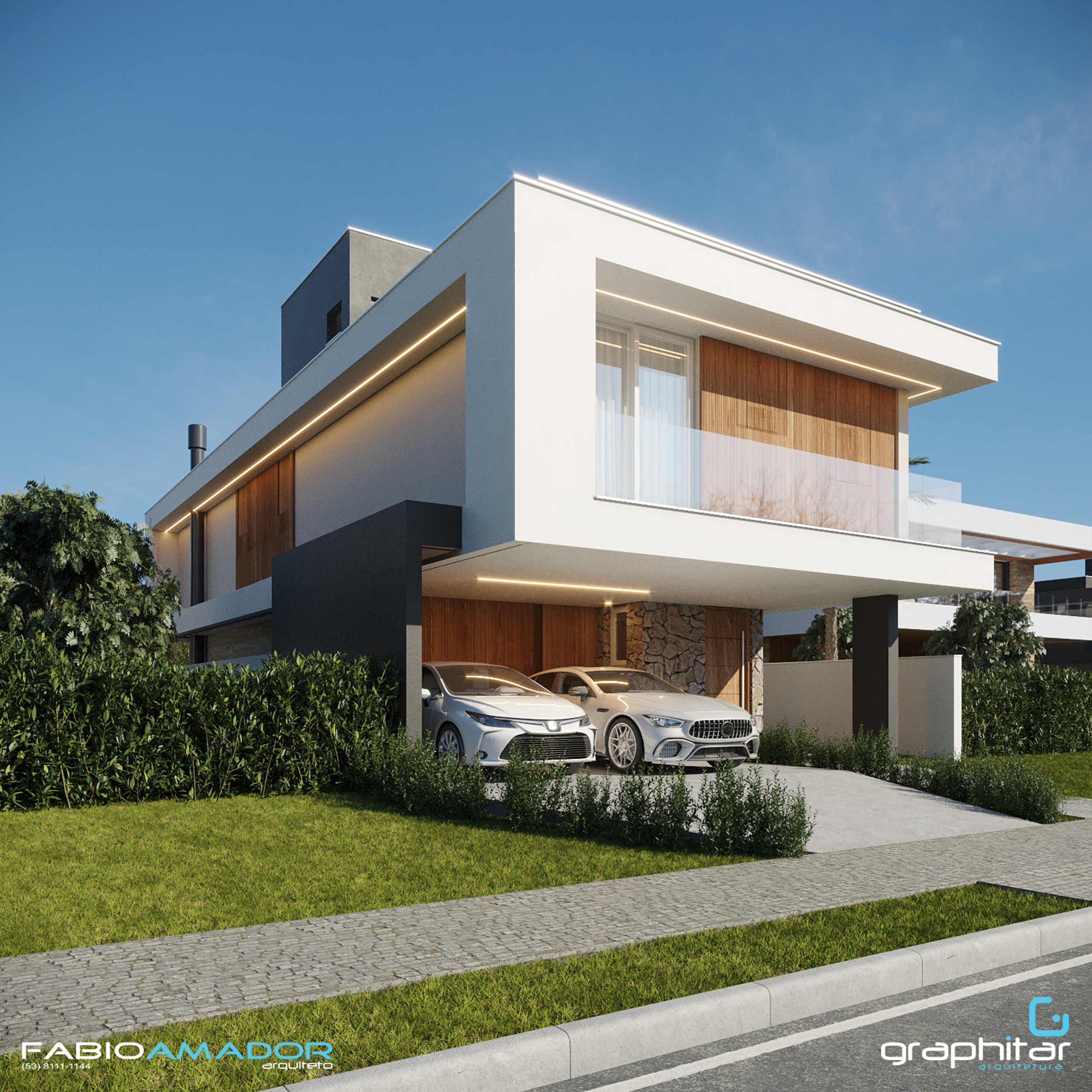 Modern Glass Tower - Main View