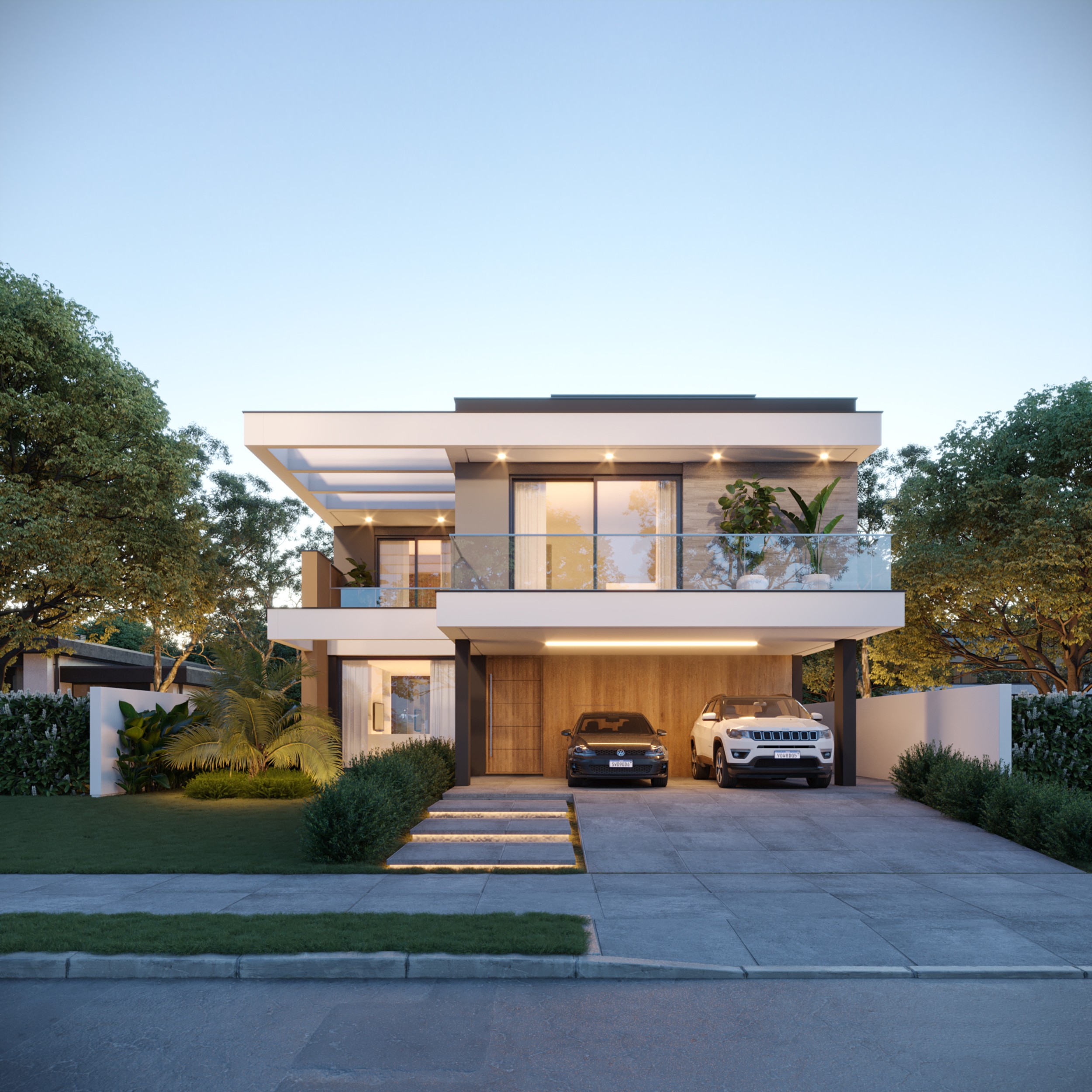 Modern Glass Tower - Main View